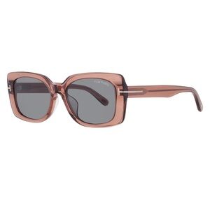 Tom Ford Women's Transparent Brown Frame Sunglasses (NWT)